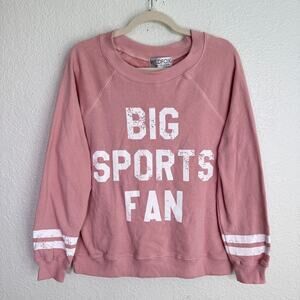 Wildfox Sweatshirt Womens XS Big Sports Fan Oversize Sweater Football Baseball